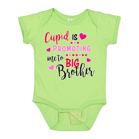 Inktastic Cupid is Promoting Me to Big Brother Boys Baby Bodysuit