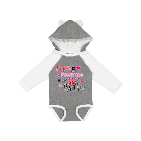 Inktastic Cupid is Promoting Me to Big Brother Boys Long Sleeve Baby Bodysuit