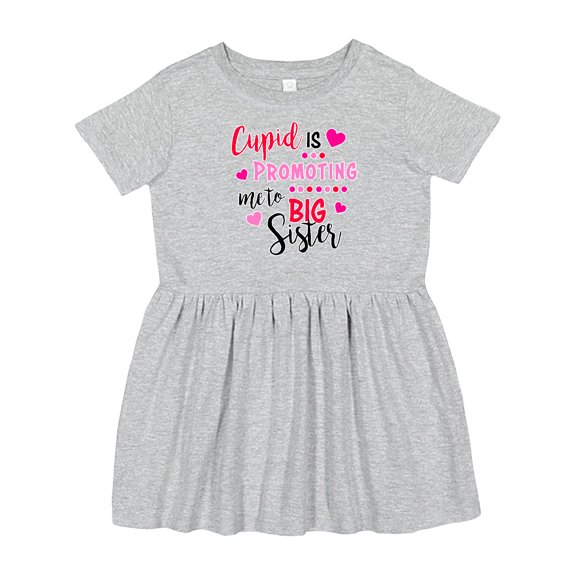 Inktastic Cupid is Promoting Me to Big Sister Girls Toddler Dress