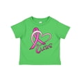 thumbnail image 1 of Inktastic Cure Breast Cancer Awareness Pink Ribbon Boys or Girls Toddler T-Shirt, 1 of 5