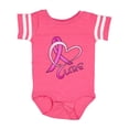 thumbnail image 1 of Inktastic Cure- Breast Cancer Awareness pink ribbon Boys or Girls Baby Bodysuit, 1 of 5