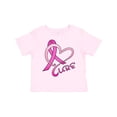 thumbnail image 1 of Inktastic Cure- Breast Cancer Awareness pink ribbon Boys or Girls Toddler T-Shirt, 1 of 5