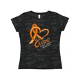 thumbnail image 1 of Inktastic Cure- Kidney Cancer Awareness orange ribbon Women's T-Shirt, 1 of 5
