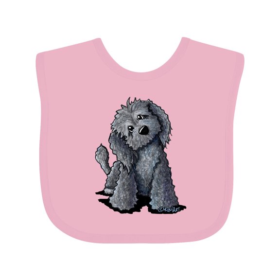 Inktastic Curious Black Doodle Boys or Girls Baby Bib