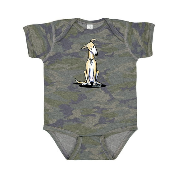 Inktastic Curious Greyhound Boys or Girls Baby Bodysuit