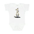 thumbnail image 1 of Inktastic Curious Greyhound Boys or Girls Baby Bodysuit, 1 of 5