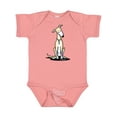 thumbnail image 1 of Inktastic Curious Greyhound Boys or Girls Baby Bodysuit, 1 of 5