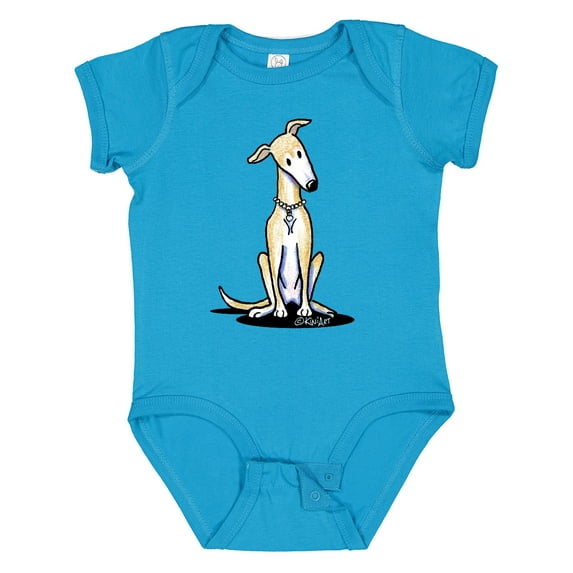 Inktastic Curious Greyhound Boys or Girls Baby Bodysuit