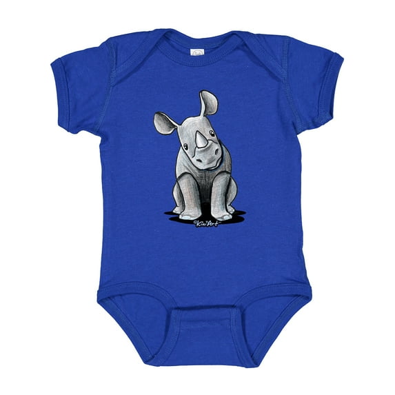 Inktastic Curious Rhinos Boys or Girls Baby Bodysuit