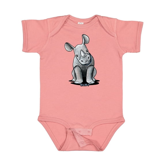 Inktastic Curious Rhinos Boys or Girls Baby Bodysuit