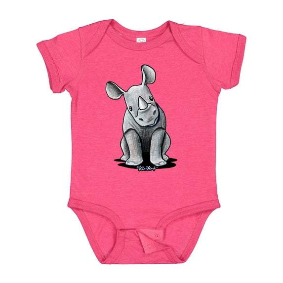 Inktastic Curious Rhinos Boys or Girls Baby Bodysuit