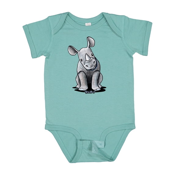 Inktastic Curious Rhinos Boys or Girls Baby Bodysuit