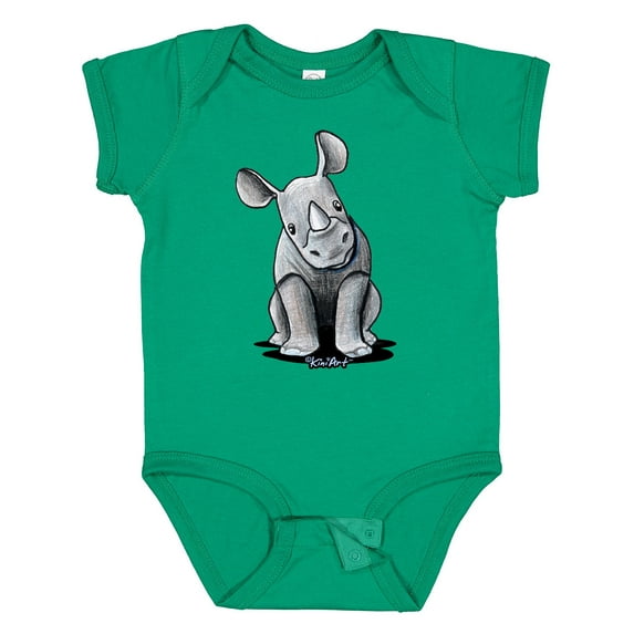 Inktastic Curious Rhinos Boys or Girls Baby Bodysuit