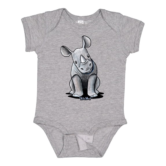Inktastic Curious Rhinos Boys or Girls Baby Bodysuit
