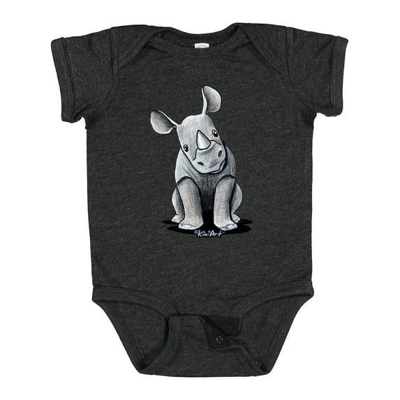 Inktastic Curious Rhinos Boys or Girls Baby Bodysuit