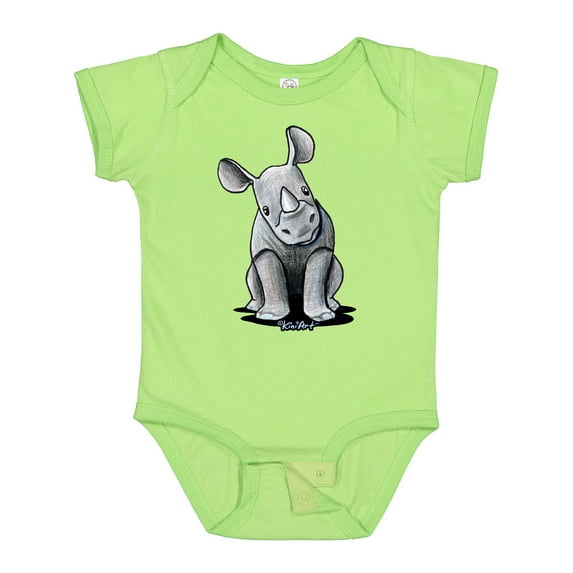 Inktastic Curious Rhinos Boys or Girls Baby Bodysuit