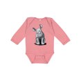 thumbnail image 1 of Inktastic Curious Rhinos Boys or Girls Long Sleeve Baby Bodysuit, 1 of 5
