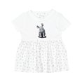 thumbnail image 1 of Inktastic Curious Rhinos Girls Baby Dress, 1 of 5