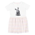 thumbnail image 1 of Inktastic Curious Rhinos Girls Toddler Dress, 1 of 5