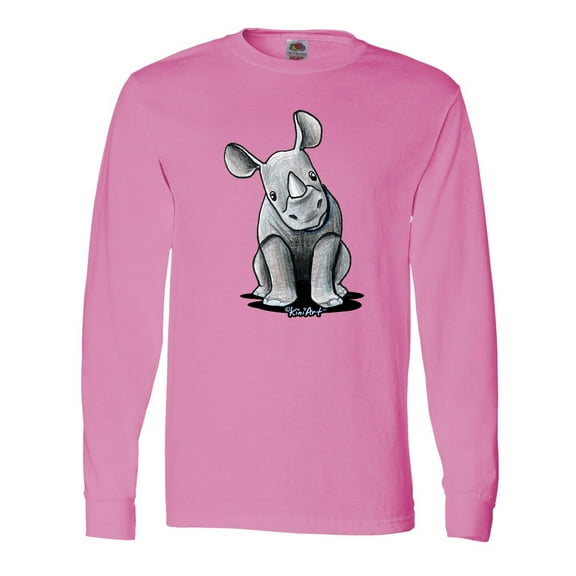 Inktastic Curious Rhinos Long Sleeve T-Shirt
