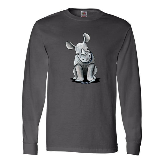 Inktastic Curious Rhinos Long Sleeve T-Shirt