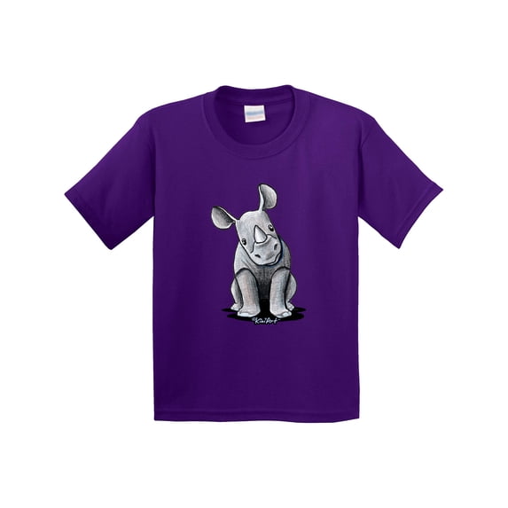 Inktastic Curious Rhinos Youth T-Shirt