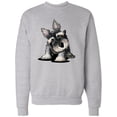 thumbnail image 1 of Inktastic Curious Schnauzer Adult Sweatshirt, 1 of 4
