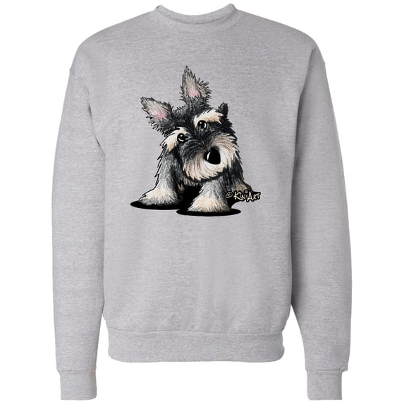 Inktastic Curious Schnauzer Adult Sweatshirt