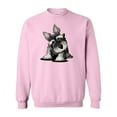 thumbnail image 1 of Inktastic Curious Schnauzer Adult Sweatshirt, 1 of 4