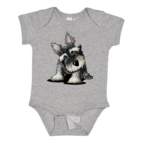 Inktastic Curious Schnauzer Boys or Girls Baby Bodysuit
