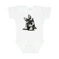 thumbnail image 1 of Inktastic Curious Schnauzer Boys or Girls Baby Bodysuit, 1 of 5