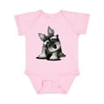 thumbnail image 1 of Inktastic Curious Schnauzer Boys or Girls Baby Bodysuit, 1 of 5