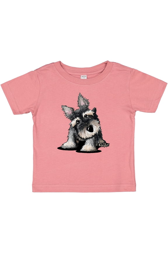 Curious Schnauzer Boys or Girls Baby T-Shirt