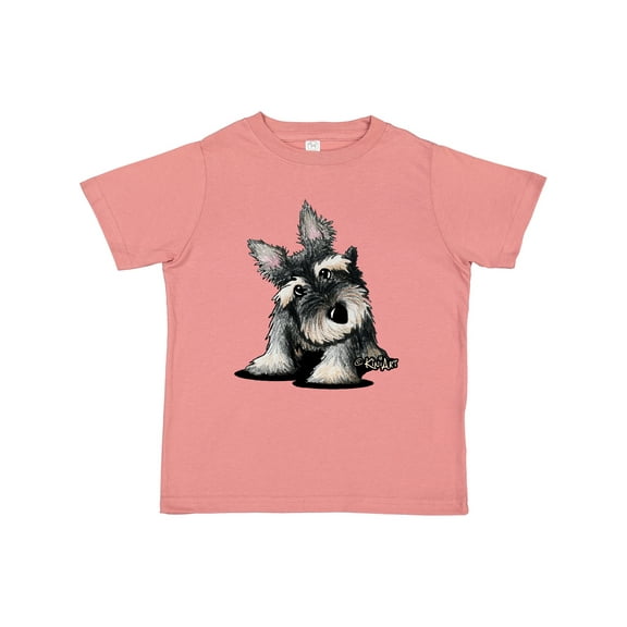 Inktastic Curious Schnauzer Boys or Girls Toddler T-Shirt