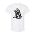 thumbnail image 1 of Inktastic Curious Schnauzer T-Shirt, 1 of 5