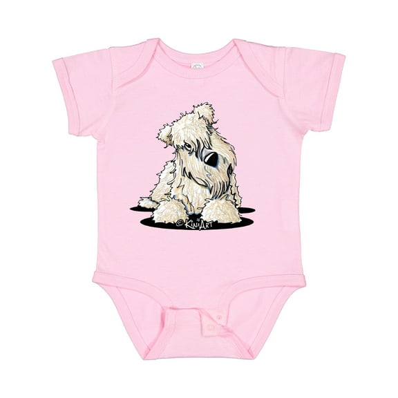 Inktastic Curious Wheaten Terrier Boys or Girls Baby Bodysuit