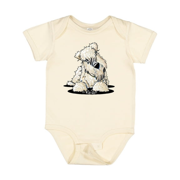 Inktastic Curious Wheaten Terrier Boys or Girls Baby Bodysuit