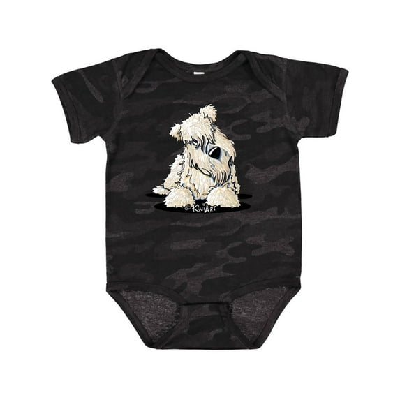 Inktastic Curious Wheaten Terrier Boys or Girls Baby Bodysuit