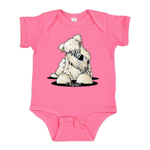 Inktastic Curious Wheaten Terrier Boys or Girls Baby Bodysuit