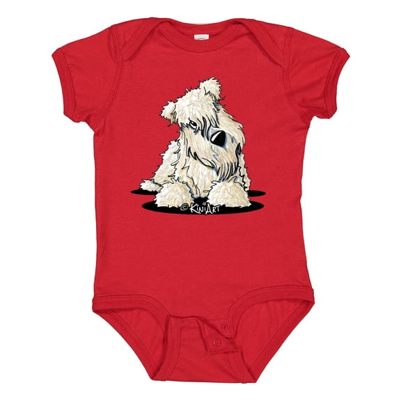 Inktastic Curious Wheaten Terrier Boys or Girls Baby Bodysuit