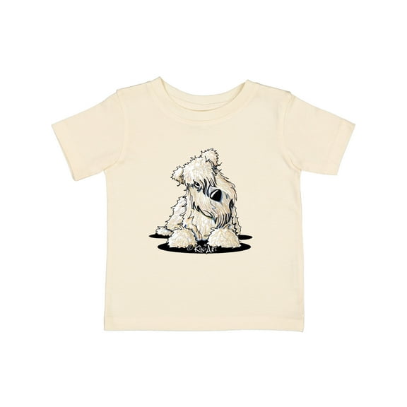 Inktastic Curious Wheaten Terrier Boys or Girls Baby T-Shirt