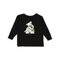 thumbnail image 1 of Inktastic Curious Wheaten Terrier Boys or Girls Long Sleeve Toddler T-Shirt, 1 of 5