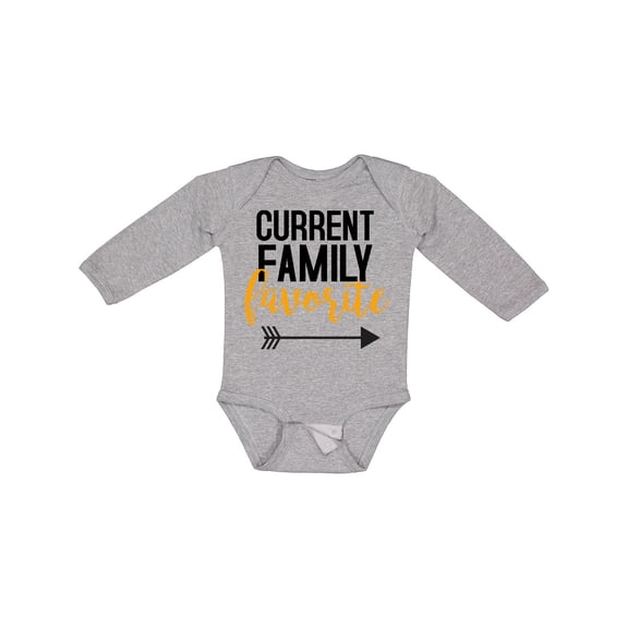 Inktastic Current Family Favorite Boys or Girls Long Sleeve Baby Bodysuit