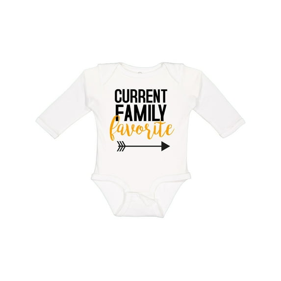 Inktastic Current Family Favorite Boys or Girls Long Sleeve Baby Bodysuit
