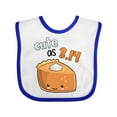 thumbnail image 1 of Inktastic Cute As 3.14 Pi Day Pumpkin Pie Pun Boys or Girls Baby Bib, 1 of 4