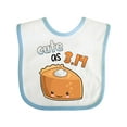 thumbnail image 1 of Inktastic Cute As 3.14 Pi Day Pumpkin Pie Pun Boys or Girls Baby Bib, 1 of 4