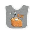 thumbnail image 1 of Inktastic Cute As 3.14 Pi Day Pumpkin Pie Pun Boys or Girls Baby Bib, 1 of 4