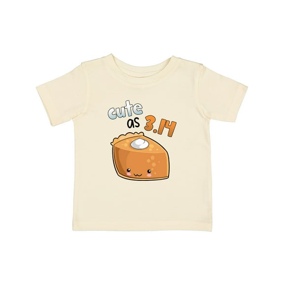 Inktastic Cute As 3.14 Pi Day Pumpkin Pie Pun Boys or Girls Baby T-Shirt