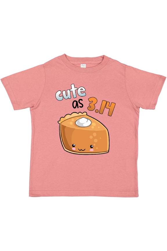 Cute As 3.14 Pi Day Pumpkin Pie Pun Boys or Girls Toddler T-Shirt