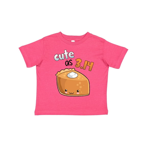 Inktastic Cute As 3.14 Pi Day Pumpkin Pie Pun Boys or Girls Toddler T-Shirt